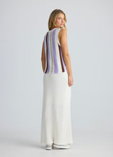 Load image into Gallery viewer, HOLIDAY LOVE: DARCIA KNIT TOP - LILAC STRIPE
