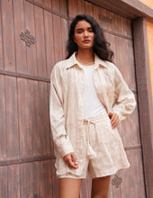 Load image into Gallery viewer, TALISMAN: BODHI SHIRT-NATURAL STRIPE
