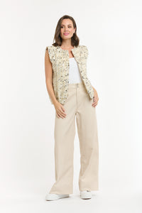 URBAN LUXURY: RAPHAEL SEQUIN VEST - CREAM
