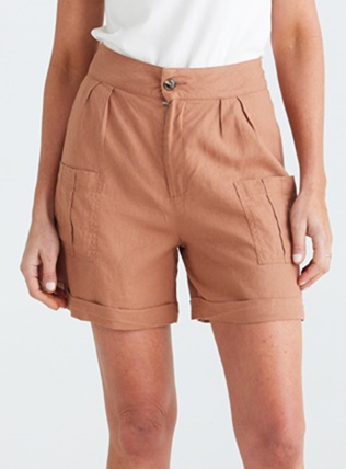 BRAVE & TRUE: KELLEY SHORTS - HAZEL - SALE