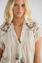Load image into Gallery viewer, TALISMAN: ITHIKA TIE TOP - LIGHT NATURAL
