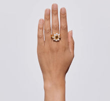 Load image into Gallery viewer, CLEOPATRAS BLING: KI RING IN CITRINE - 18K GOLD PLATED
