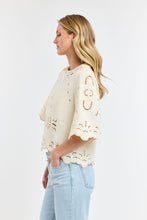 Load image into Gallery viewer, 365 DAYS: ANNIE EMBROIDERED TOP - ANTIQUE CREAM
