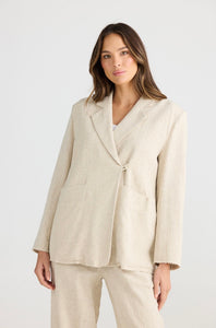 SHANTY: THE EDIT BLAZER - NATURAL JAQUARD