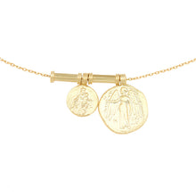 Load image into Gallery viewer, CLEOPATRAS BLING: ANGELUS NECKLACE - 18K GOLD PLATED
