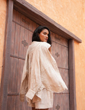 Load image into Gallery viewer, TALISMAN: BODHI SHIRT-NATURAL STRIPE
