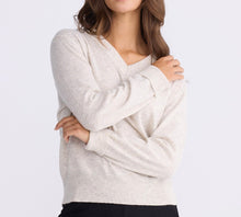 Load image into Gallery viewer, BRAVE &amp; TRUE: GWEN KNIT - IVORY MARLE
