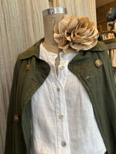 Load image into Gallery viewer, THE ITALIAN CARTEL: SILLABARE TRENCH - JUNIPER/OLIVE
