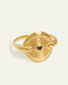 TEMPLE OF THE SUN:ATHENA RING - GOLD VERMEIL