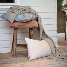 Load image into Gallery viewer, EADIE: LUCA LINEN CUSHION - CLAY
