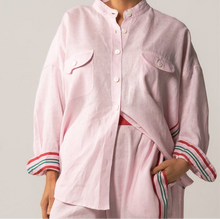 Load image into Gallery viewer, FOUND BY TWO: LUISA PANT - PINK WITH SIDE STRIPE
