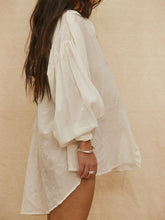 Load image into Gallery viewer, MAMAPAPA: MILANO BLOUSE - OFF WHITE

