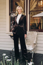 Load image into Gallery viewer, ITALIAN STAR: JETS VELVET PANTS - CHOCOLATE
