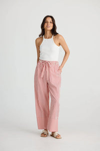 BRAVE & TRUE: PORTIA PANTS - RED STRIPE