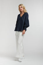 Load image into Gallery viewer, 365 DAYS: RUBY SHIRRED TOP - DENIM SALE
