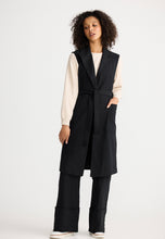 Load image into Gallery viewer, SHANTY: NOA LONG VEST - BLACK
