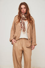 Load image into Gallery viewer, MAMAPAPA: GRENOBLE LINEN BLAZER - CAMEL
