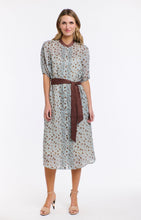 Load image into Gallery viewer, 365 DAYS: SUNDAY SPOT SHIRT DRESS - SKY BLUE/CHOCOLATE
