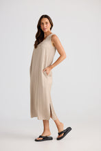 Load image into Gallery viewer, BRAVE &amp; TRUE: CELINE DRESS - STONE TAUPE
