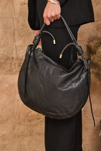 Load image into Gallery viewer, MAMAPAPA: LEON DRAWSTRING BAG - CHOCOLATE
