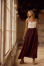 Load image into Gallery viewer, SHANTY: BRITTA DRESS - CHOCOLATE/NATURAL
