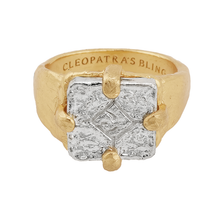 Load image into Gallery viewer, CLEOPATRA’S BLING - PARIAN SIGNET RING - 18K GOLD PLATED
