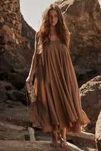 Load image into Gallery viewer, MAMAPAPA: VICKY COTTON MAXI SKIRT - CAMEL
