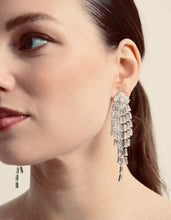 Load image into Gallery viewer, NOIR RHINESTONE CHANDELIER EARRINGS

