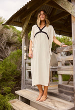 Load image into Gallery viewer, HOLIDAY: LUMA KAFTAN - NATURAL/BLACK
