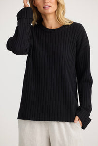 SHANTY: JADA KNIT - BLACK