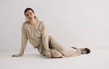 Load image into Gallery viewer, HOME LOVE: STILLNESS KNIT PANT - OAT
