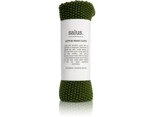 SALUS: COTTON WASH CLOTH - GREEN