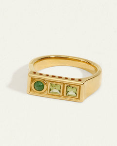 TEMPLE OF THE SUN: FLORENCE RING - GOLD VERMEIL