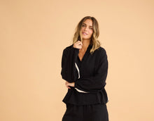 Load image into Gallery viewer, HOLIDAY: CLIFFSIDE SHIRT - BLACK W/-NATURAL
