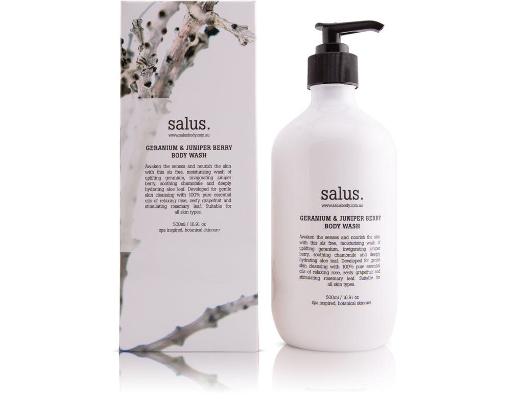 SALUS: GERANIUM & JUNIPER BODY WASH