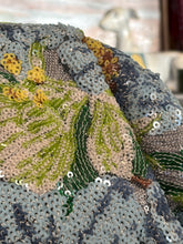 Load image into Gallery viewer, MISS MOSS: MILLA FLORAL CLUTCH - BABY BLUE/GREEN

