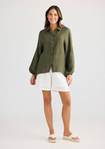 HOLIDAY: CLIFFSIDE SHIRT - OLIVE