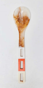 HOLIDAY HOME: RETRO SERVING SPOON - ORANGE MULIT