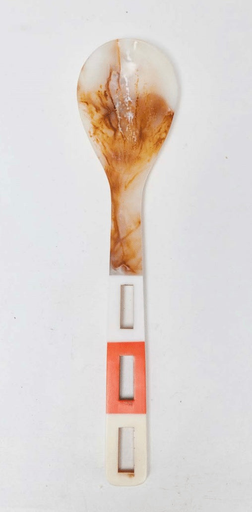 HOLIDAY HOME: RETRO SERVING SPOON - ORANGE MULIT