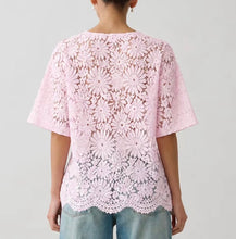 Load image into Gallery viewer, MOSS GROTTO: STELLA LACE TOP - PINK
