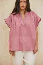 Load image into Gallery viewer, MAMAPAPA: MUSE COTTON BLOUSE - RASPBERRY
