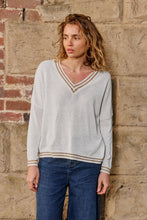 Load image into Gallery viewer, ITALIAN STAR: LUREX COLLEGE KNIT - PERLA

