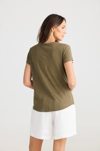 SHANTY: MONZA TEE - OLIVE