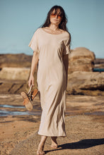 Load image into Gallery viewer, MAMAPAPA: AVIGNON T-SHIRT DRESS - BEIGE
