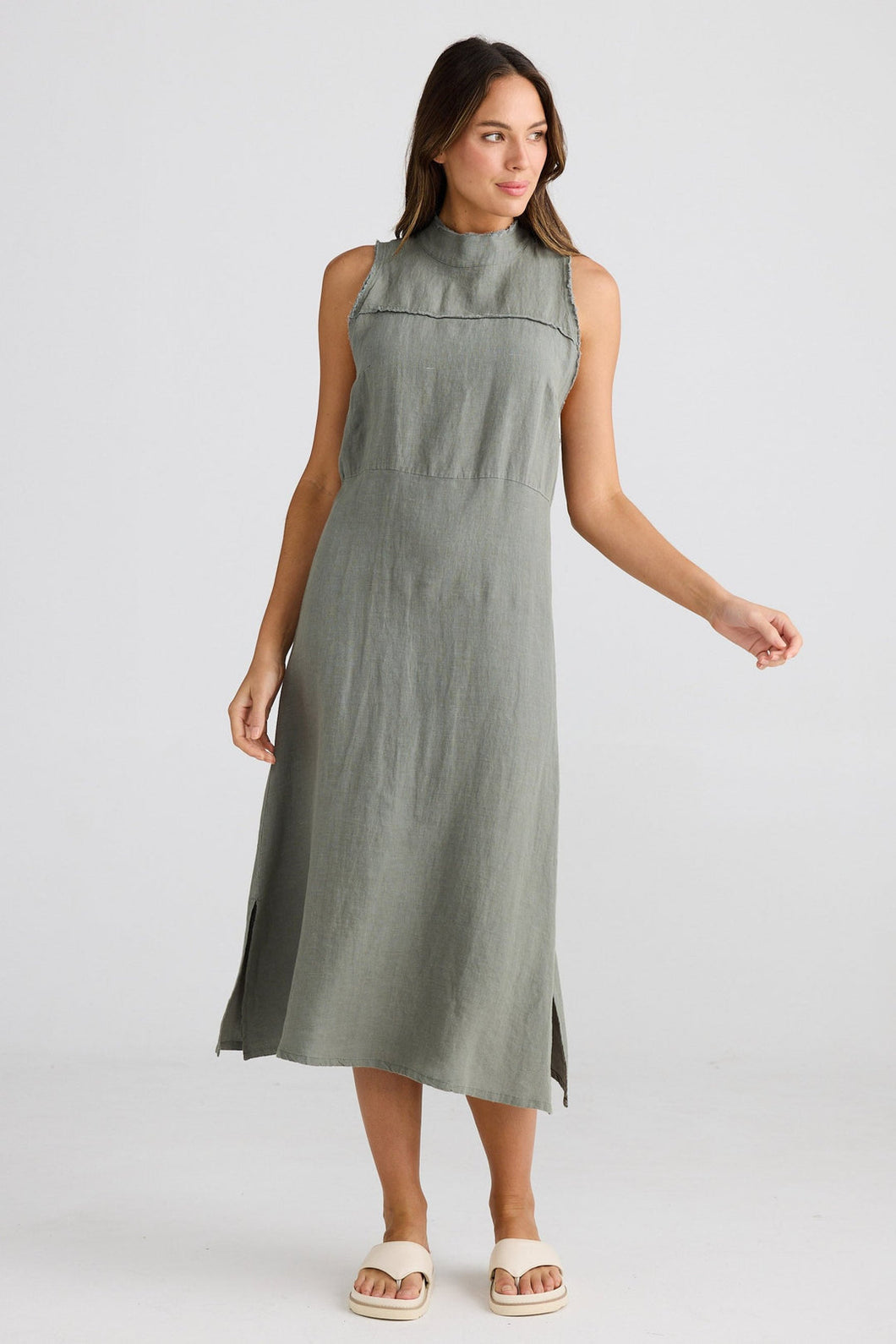 SHANTY: HELAINA DRESS - PISTACHIO