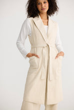Load image into Gallery viewer, SHANTY: NOA LONG VEST - NATURAL
