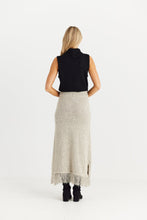 Load image into Gallery viewer, SHANTY: SEVILLE KNIT SKIRT - OATMEAL- SALE
