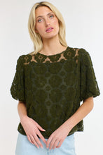 Load image into Gallery viewer, 365 DAYS: IVY EMBROIDERED TOP - KHAKI FLORAL
