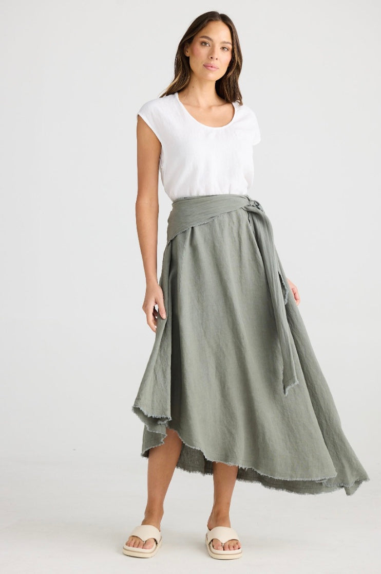 SHANTY: THE EDIT SKIRT - PISTACHIO