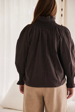 Load image into Gallery viewer, MAMAPAPA: GINGER BLOUSE - CHOCOLATE
